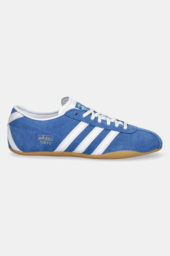 Tenisice od brušene kože adidas Originals Tokyo W JI0179 plava SS25