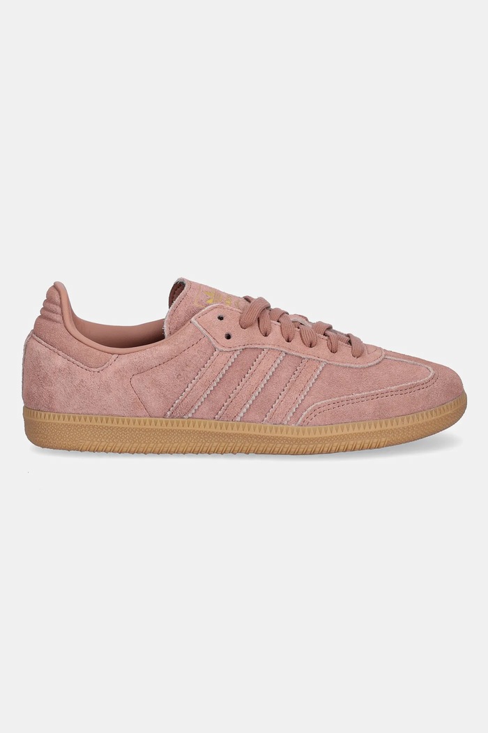 Semišové tenisky adidas Originals Samba OG JI3209 ružová SS25