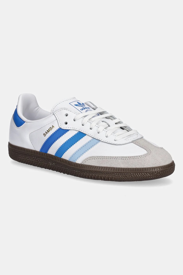 Tenisky adidas Originals SAMBA OG usňová koža modrá JP5491