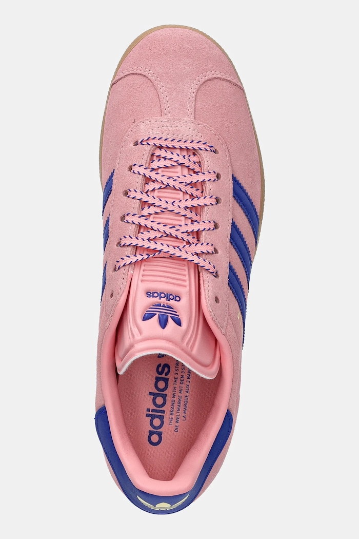Semišové tenisky adidas Originals Gazelle růžová JH7213