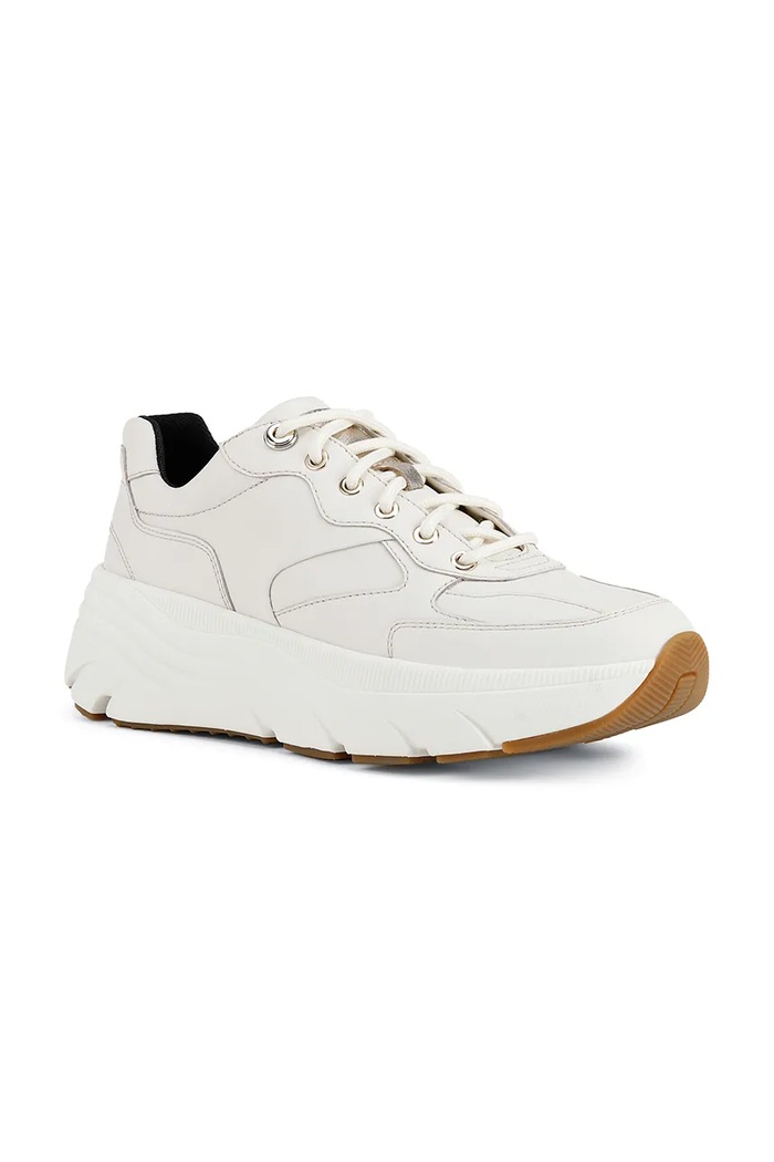 Δερμάτινα sneakers Geox D DIAMANTA A D26UFA.00085.C1002 λευκό SS25
