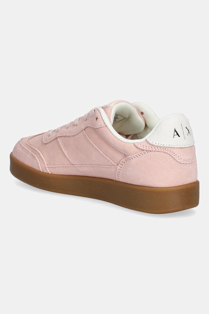 Obuwie Armani Exchange sneakersy zamszowe XDX182.XV868.01081 różowy