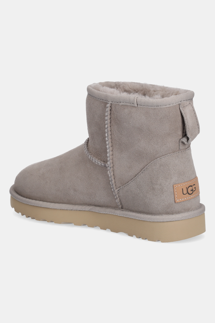Încălțăminte UGG Cizme de zapada din piele întoarsă Classic Mini II 1016222.CPF gri