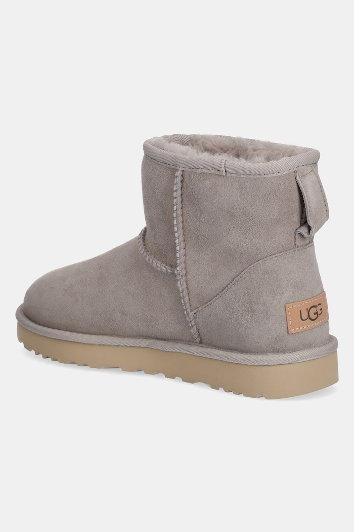 Încălțăminte UGG Cizme de zapada din piele întoarsă Classic Mini II 1016222.CPF gri