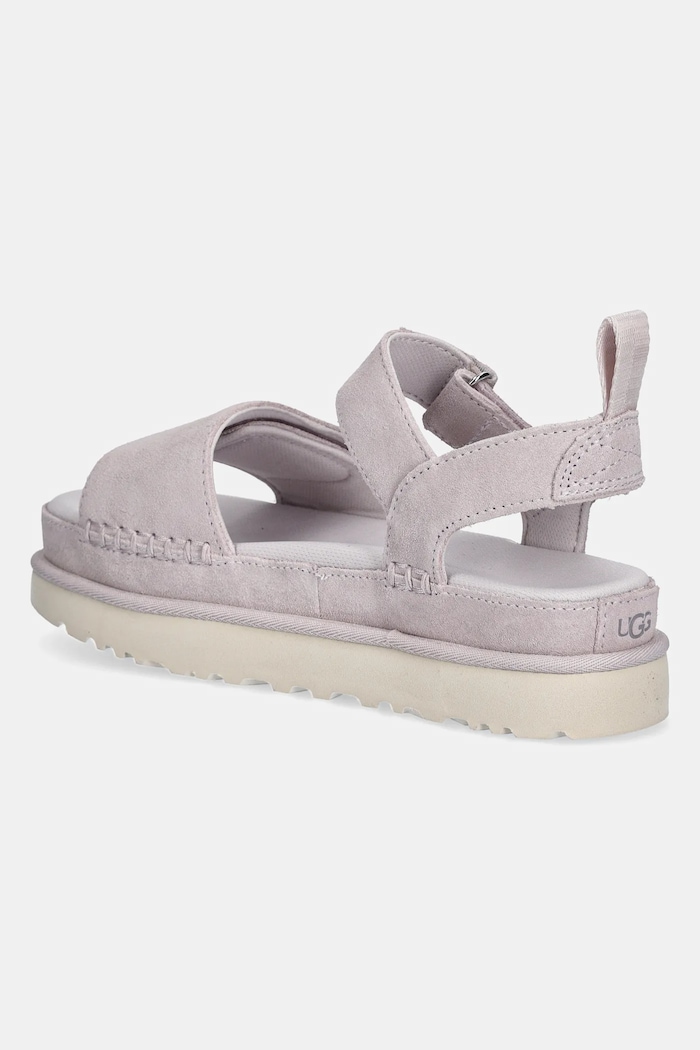 Obuwie UGG sandały zamszowe Goldenstar 1136783.BYF różowy
