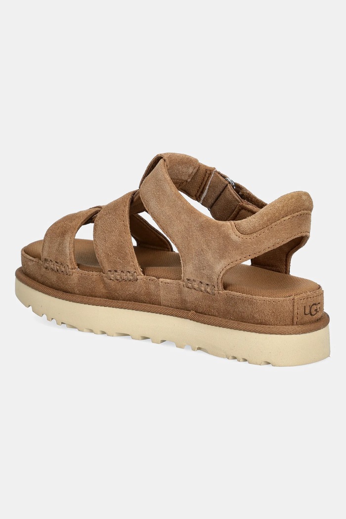 Obuwie UGG sandały zamszowe Goldenstar Strap 1137890.CHE brązowy