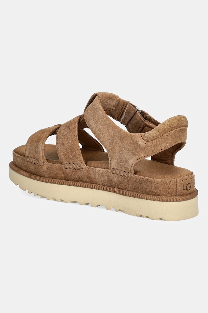 Obuwie UGG sandały zamszowe Goldenstar Strap 1137890.CHE brązowy