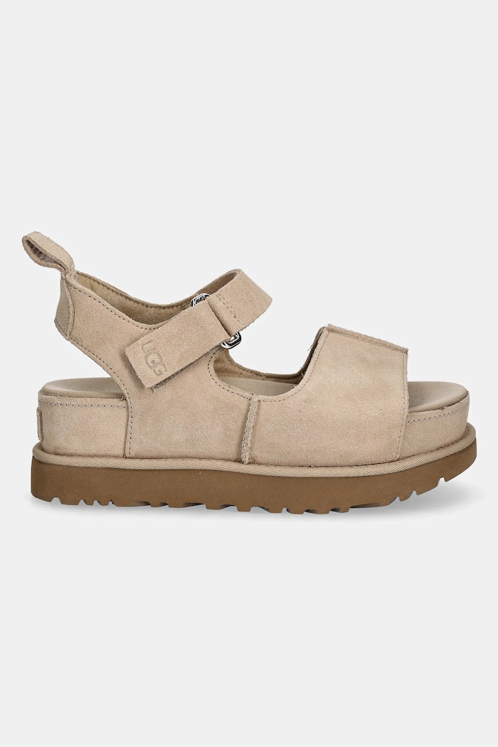 UGG sandały zamszowe Goldenstar Hi 1167356.SAN beżowy SS25
