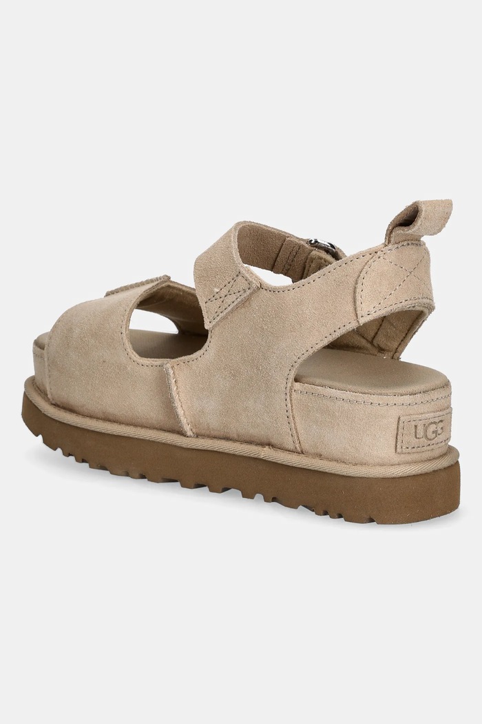 Obuwie UGG sandały zamszowe Goldenstar Hi 1167356.SAN beżowy