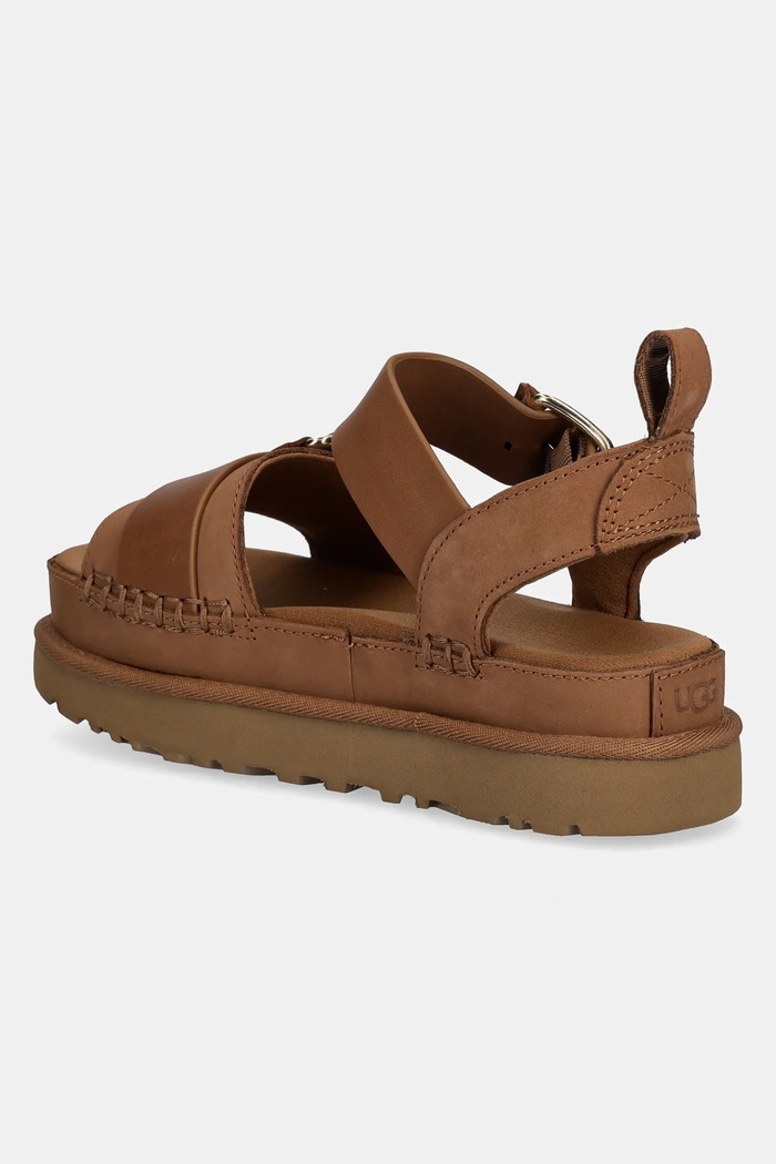 Boty Kožené sandály UGG Goldenstar Villa 1167392.CHE hnědá