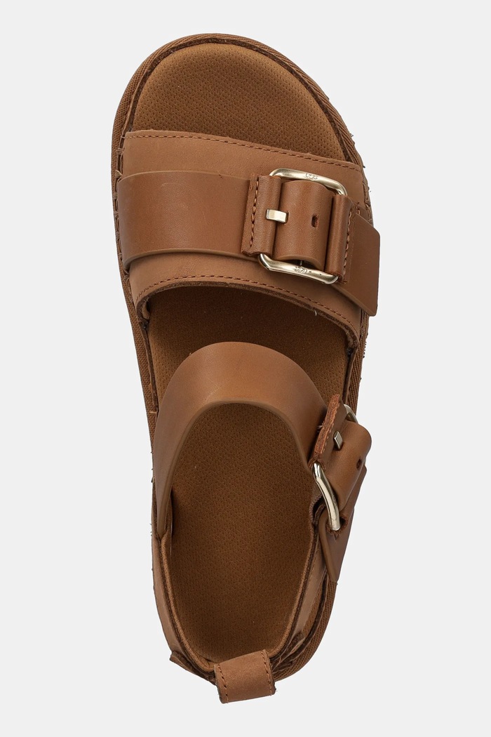 Kožené sandály UGG Goldenstar Villa hnědá 1167392.CHE