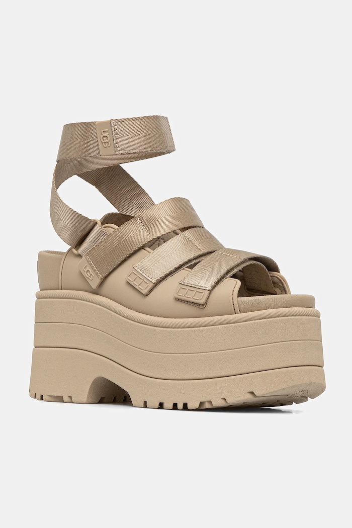 UGG sandały Goldenrise syntetyczny beżowy 1167431.MDSD