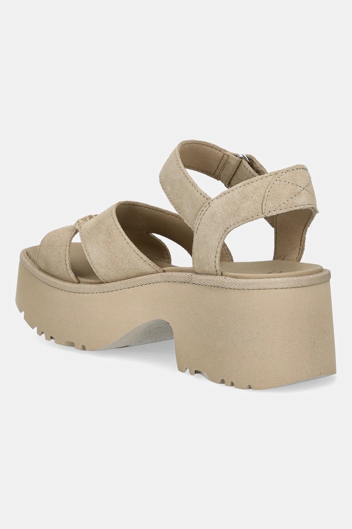 Obuwie UGG sandały zamszowe New Heights Ankle Strap 1167475.MDSD beżowy