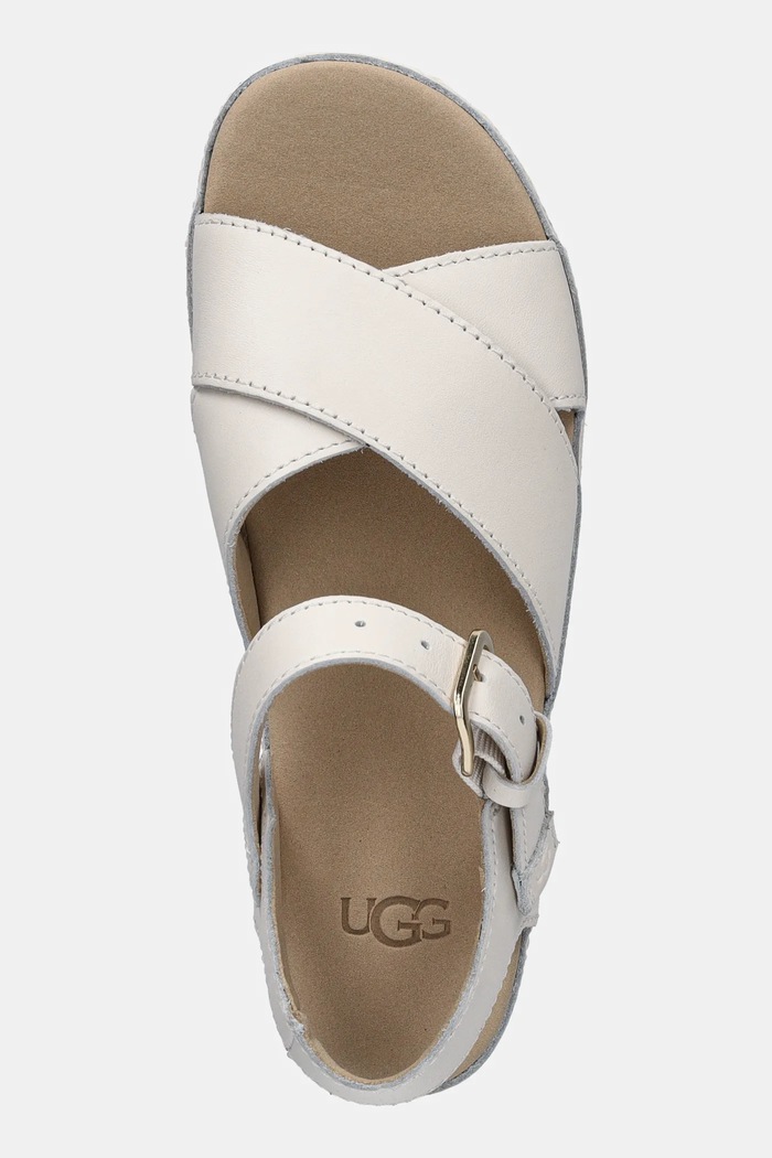 Sandały skórzane Aubrey Ankle Strap UGG 1169650.JSM beżowy