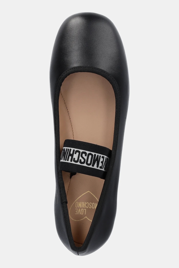 Kožne balerinke Love Moschino Love Moschino JA11071G0MIE0000 crna