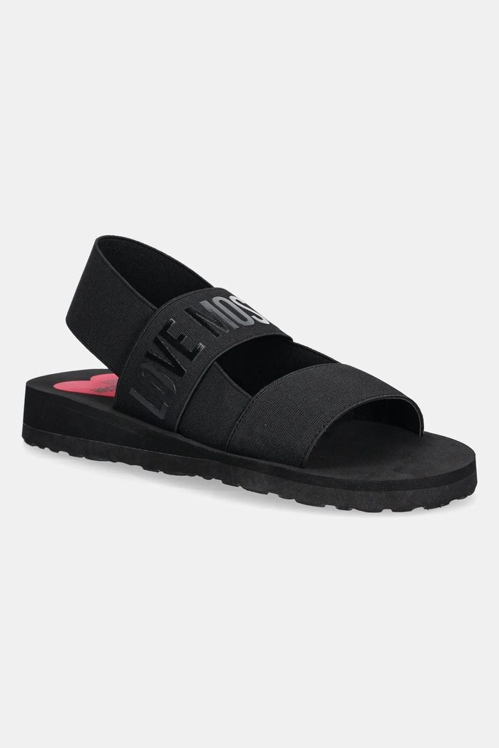 Sandály Love Moschino textilní černá JA16033G0MJN7000