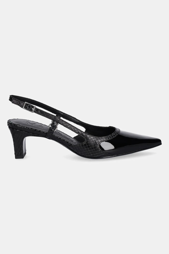 Δερμάτινες γόβες MAX&Co. 2516521026200 μαύρο SS25