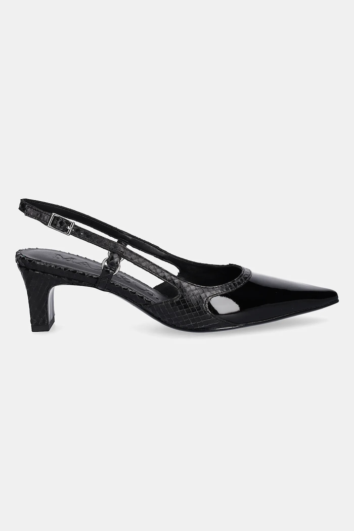 Δερμάτινες γόβες MAX&Co. 2516521026200 μαύρο SS25