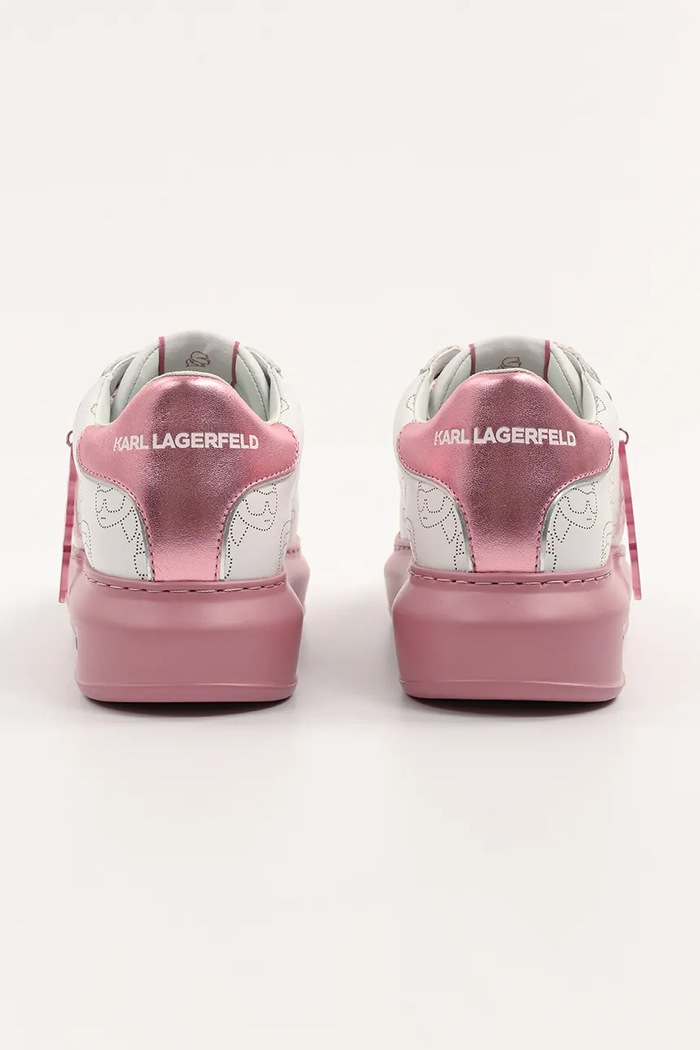 Încălțăminte Karl Lagerfeld sneakers din piele KAPRI NFT KL62522.01P roz