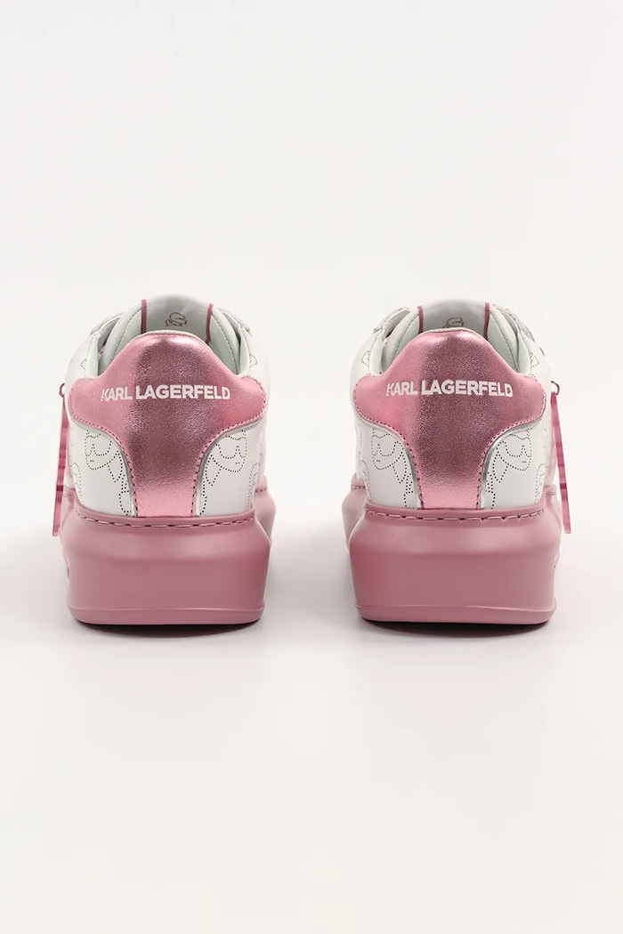 Încălțăminte Karl Lagerfeld sneakers din piele KAPRI NFT KL62522.01P roz