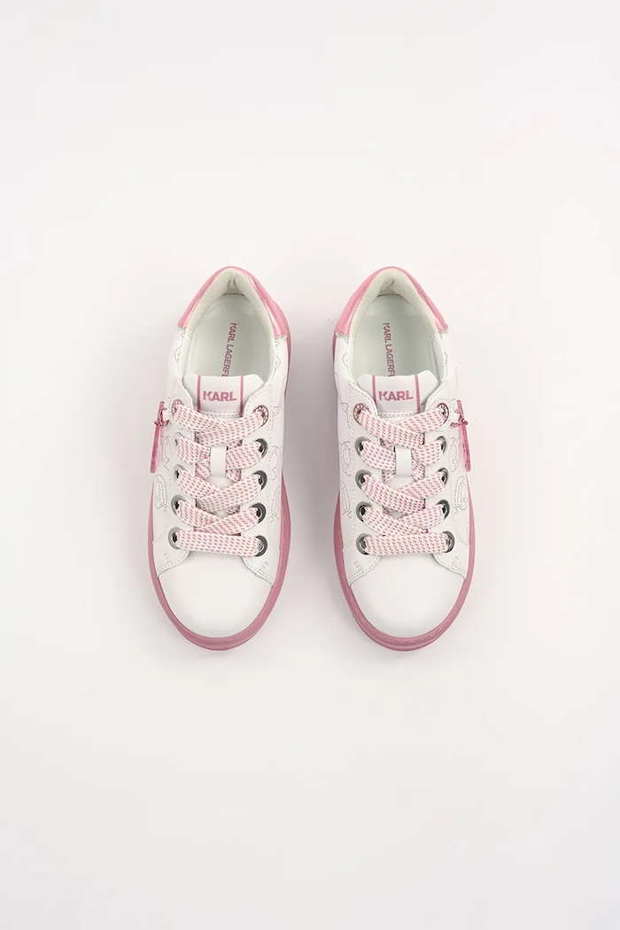 Karl Lagerfeld sneakers din piele KAPRI NFT roz KL62522.01P