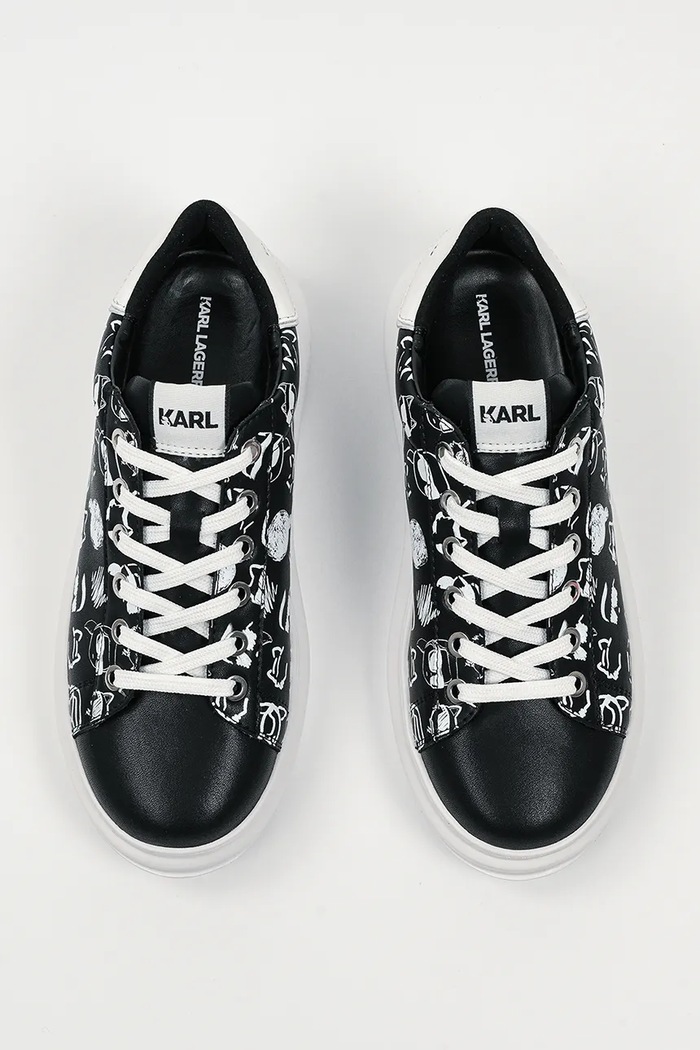 Usnjene superge Karl Lagerfeld KAPRI Karl Lagerfeld KL62512T.001 črna