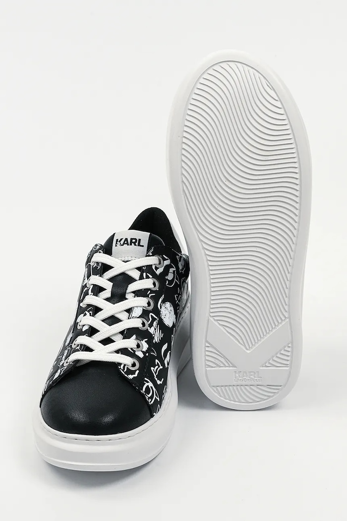Usnjene superge Karl Lagerfeld KAPRI Karl Lagerfeld črna KL62512T.001