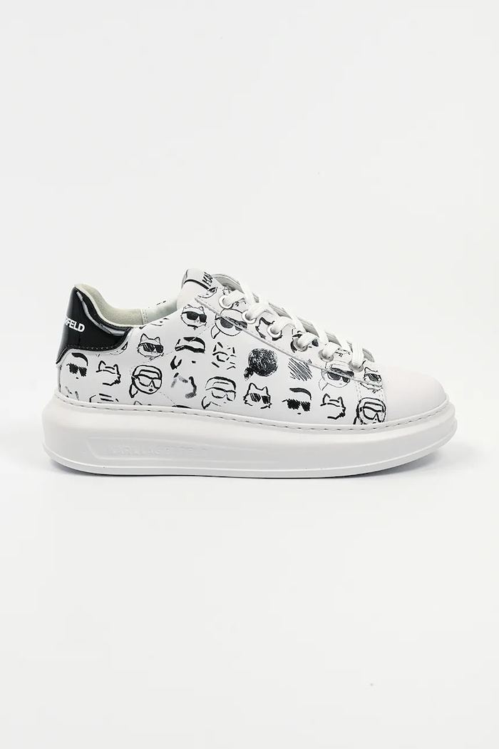 Karl Lagerfeld sneakersy skórzane KAPRI platforma biały KL62512T.010