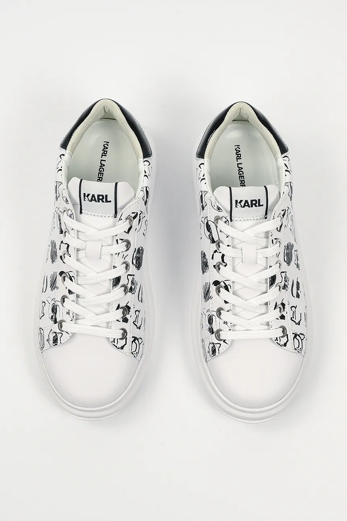 Karl Lagerfeld sneakersy skórzane KAPRI biały KL62512T.010
