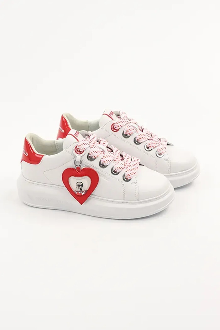 Kožené tenisky Karl Lagerfeld KAPRI KL62514V.01D bílá SS25
