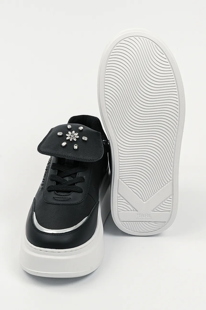 Usnjene superge Karl Lagerfeld ANAKAPRI KL63519S.000 črna