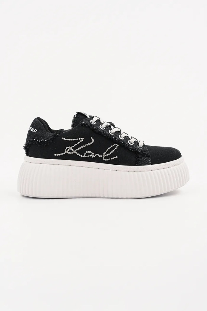 Karl Lagerfeld Sneakersy KREEPER LO czarny KL42372S.D0S