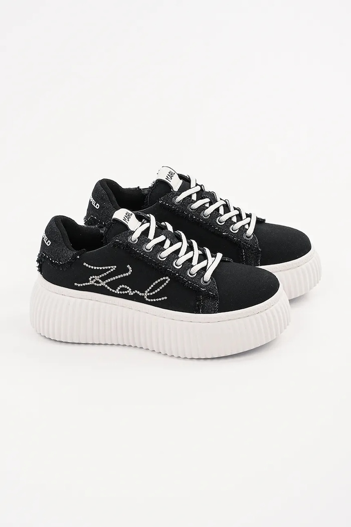 Karl Lagerfeld Sneakersy KREEPER LO KL42372S.D0S czarny SS25