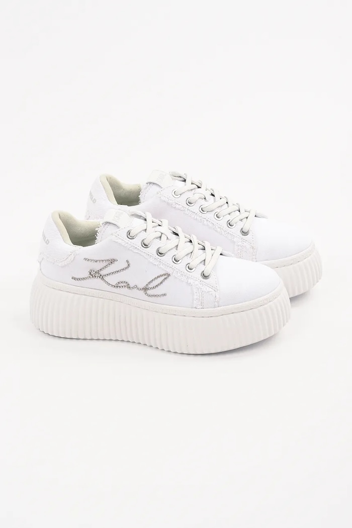 Karl Lagerfeld sneakersy KREEPER LO KL42372S.D1S biały SS25