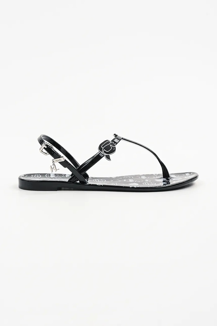 Karl Lagerfeld sandały JELLY NFT syntetyczny czarny KL80002G.V01
