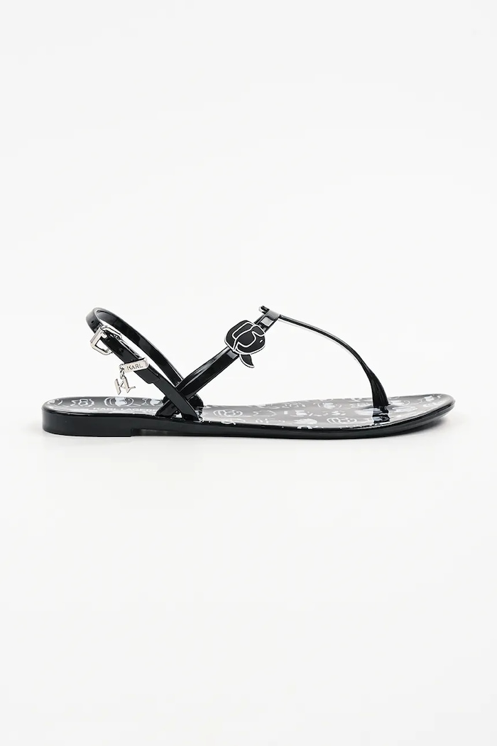 Karl Lagerfeld sandały JELLY NFT syntetyczny czarny KL80002G.V01