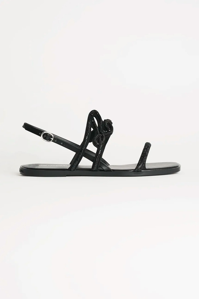 Σανδάλια Karl Lagerfeld OLYMPIA συνθετικό μαύρο KL87425.G0X