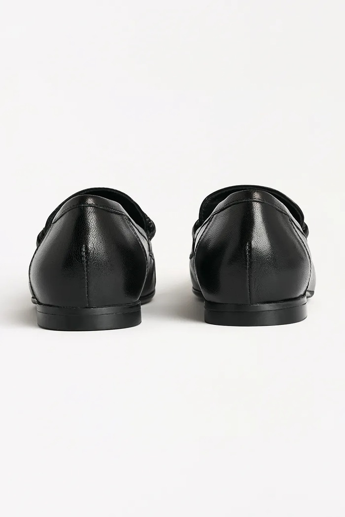 Cipők Karl Lagerfeld bőr balerina cipő ELEIA KL41123.000 fekete