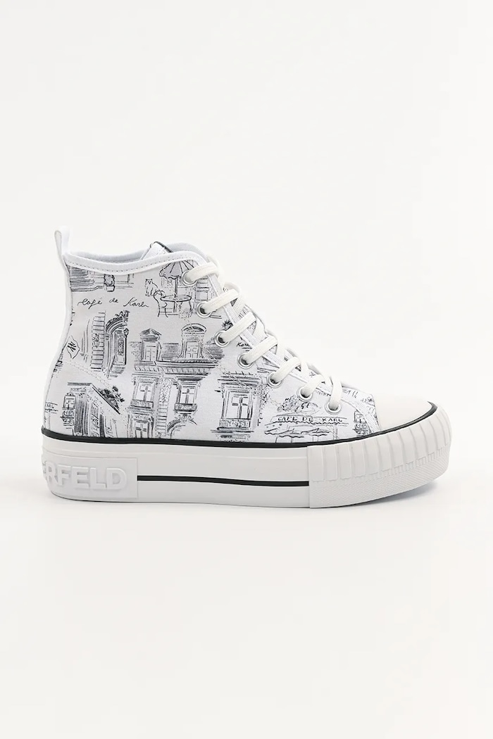 Superge Karl Lagerfeld KAMPUS MAX Platforma bela KL60455.911