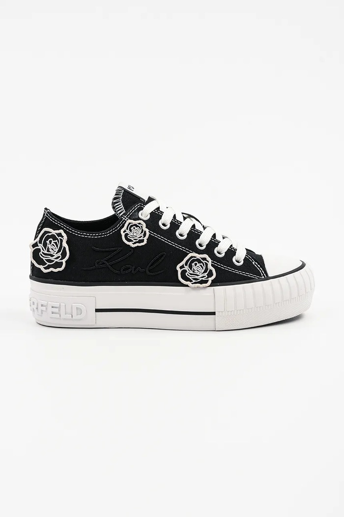 Karl Lagerfeld tenisówki KAMPUS MAX płaska czarny KL60425.900