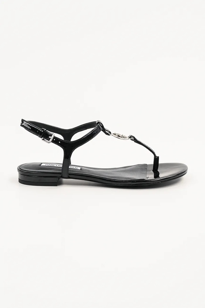 Karl Lagerfeld sandale de piele ALISSO piele negru KL82515.000