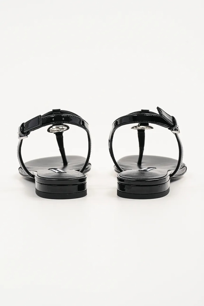 Încălțăminte Karl Lagerfeld sandale de piele ALISSO KL82515.000 negru