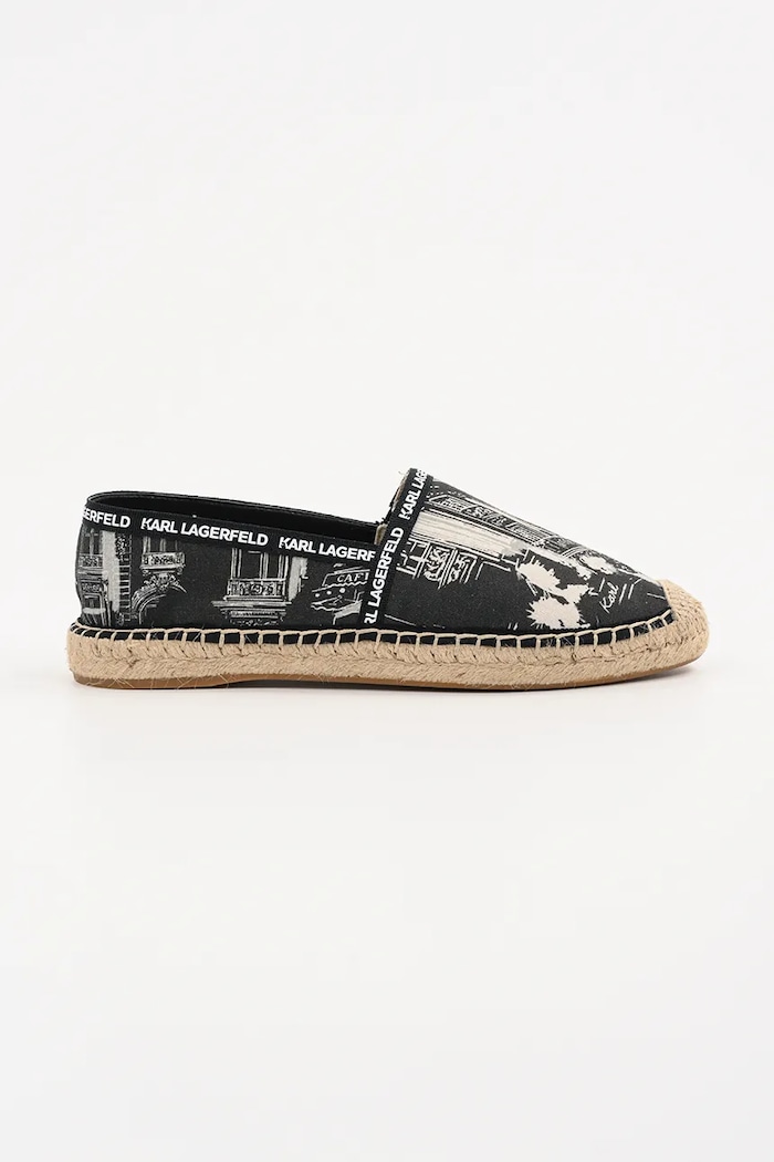 Karl Lagerfeld espadrile KAMINI textil negru KL80125A.900