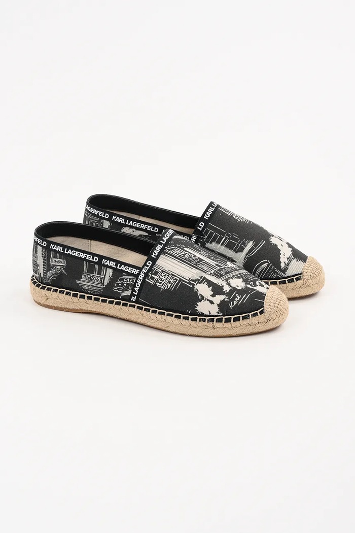 Karl Lagerfeld espadrile KAMINI KL80125A.900 negru SS25