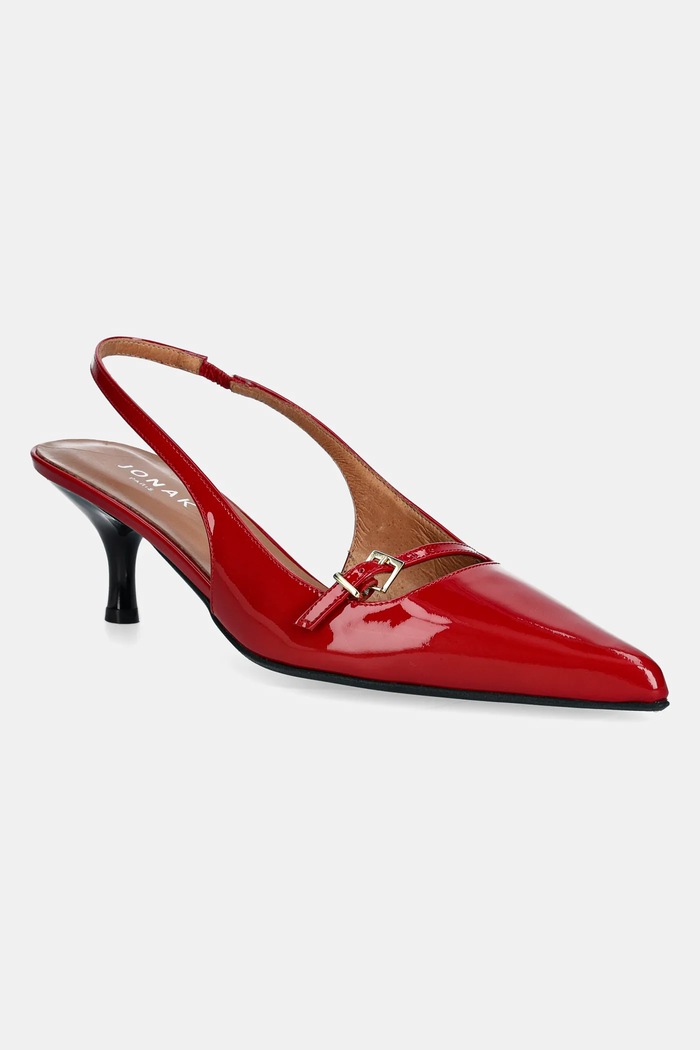 Kožne štikle Jonak DAMOISELLE 5-8 cm crvena 3600187