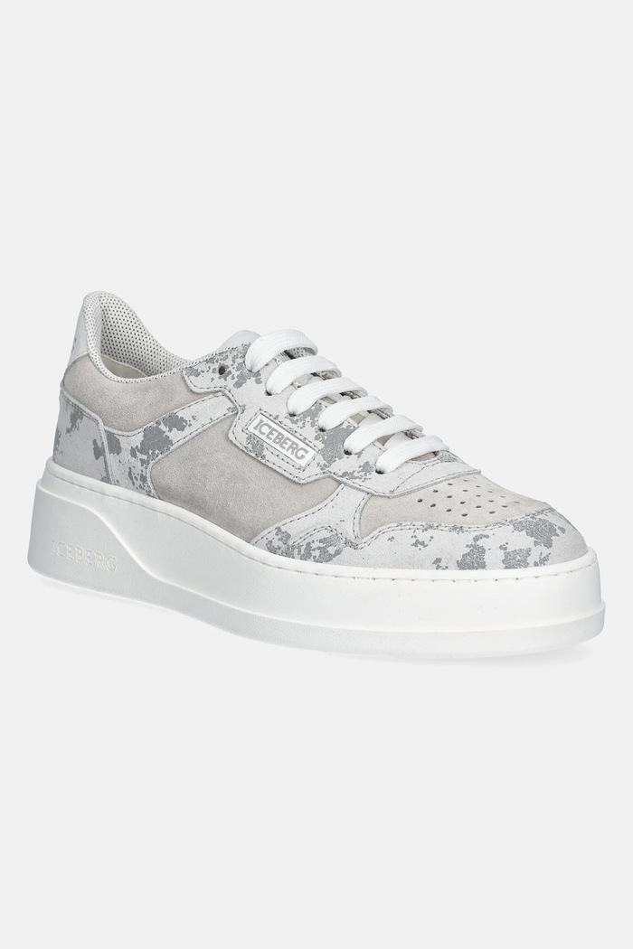 Iceberg sneakers din piele intoarsă Clock V2 platformă gri ID21130E