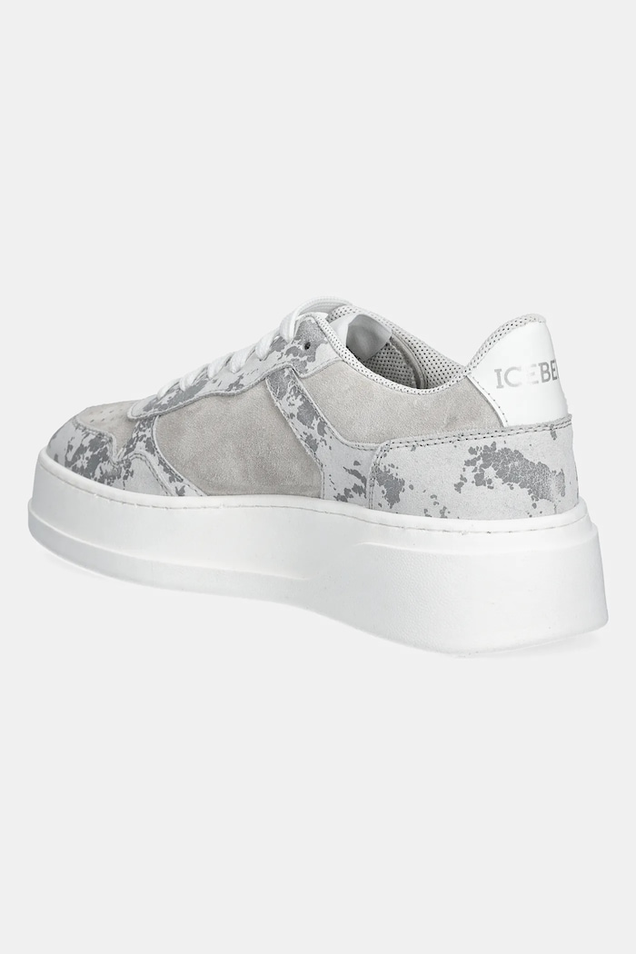 Încălțăminte Iceberg sneakers din piele intoarsă Clock V2 ID21130E gri