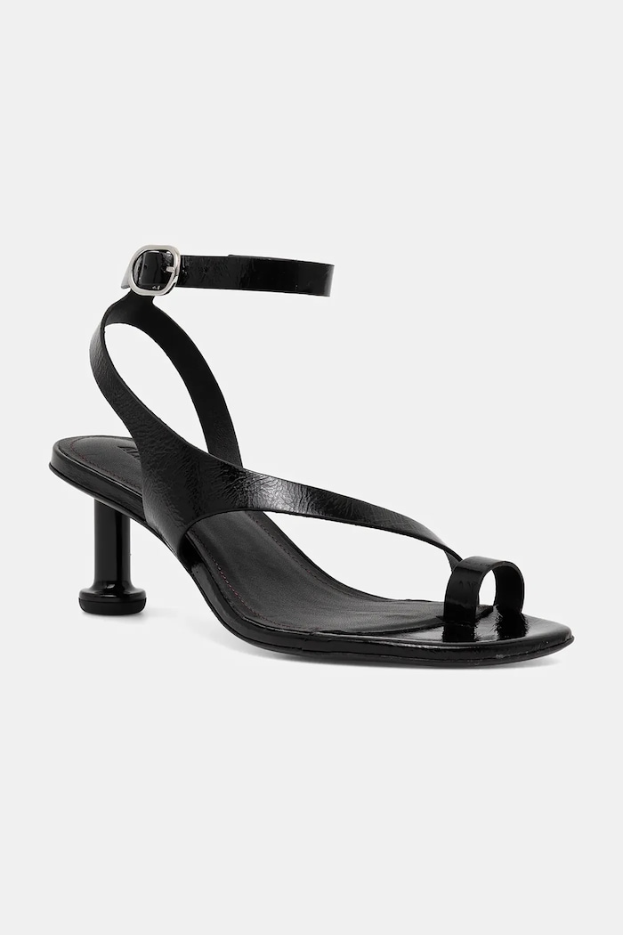 Kožne sandale Alohas Miquela Planet friendly crna S100792.01