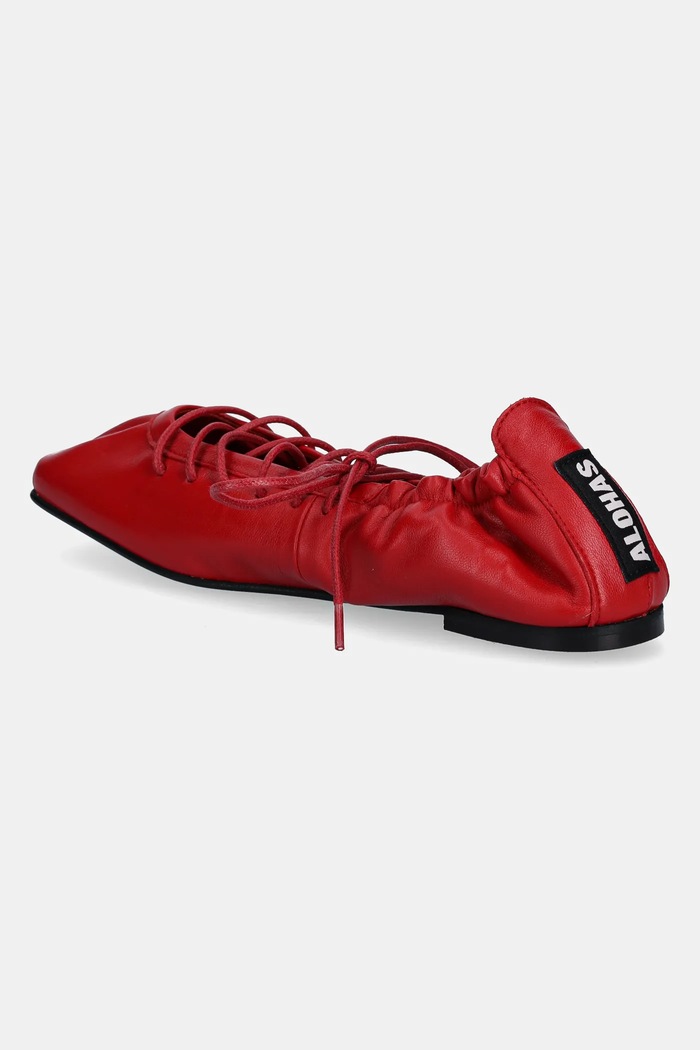 Obuwie Alohas baleriny skórzane Aureline S100840.03 czerwony