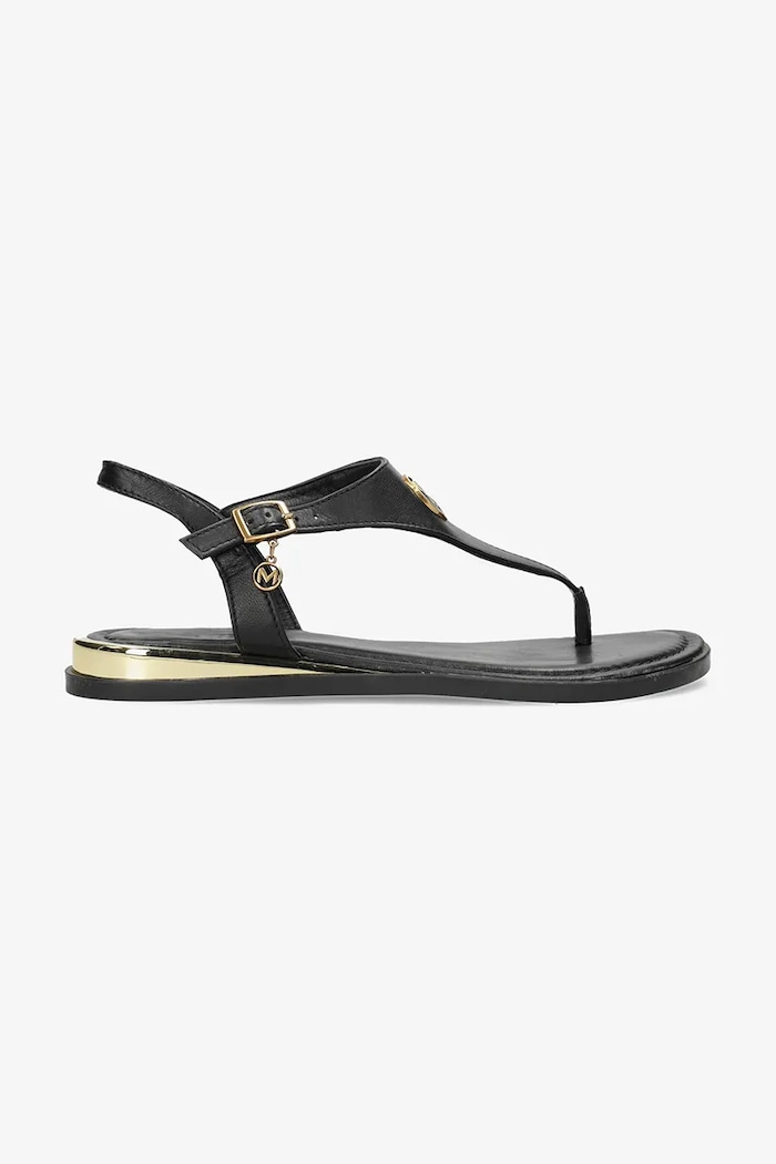 Mexx sandały skórzane NYOBI PARADISE płaski czarny MI001607551W.01
